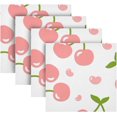 thumbnail image 5 of Coolnut Pink Cherry Cloth Napkins Set of 6,Reusable Washable Polyester Dinner Table Napkins for Family,Kitchen,Dining,Party Decor, 5 of 7