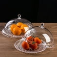 thumbnail image 7 of Clear Cake Dome Cover, Acrylic Cake Stand Cover, Round Cake Cloche Dome Food Plastic Cake Cover for Food Freshness Dessert Plate Box Tray Display, 1 Pcs, 8.27x5.11", 7 of 7