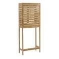 thumbnail image 6 of Linon Bracken 3 Shelf 1 Door Bathroom Storage Over the Toilet Space Saver Cabinet, Bamboo, 6 of 14