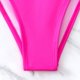 thumbnail image 3 of Gibobby Bañador de Bikini Nuevo bikini con cordones de piezas sexy traje de baño dividido(Rosa caliente,M), 3 of 4
