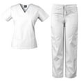 thumbnail image 4 of Medgear Womens Scrubs Set V-Neck Top and Drawstring Pant Medical Uniform, 4 of 4