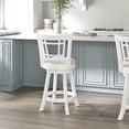 thumbnail image 3 of Hillsdale Furniture Fairfox Wood Counter Height Swivel Stool, White, 3 of 15