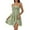 Light Green, variant on Women's Sleeveless Mini Dress, Textured Strapless Casual Sundress, A-Line Swing Short Dress, Solid Color Basic Summer Cami Dress for Daily Wear