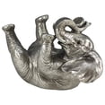 thumbnail image 3 of Comfy Hour Wildlife Collection Resin 5" Silvery Elephant Wine Rack Bottle Holder, 3 of 4