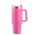 thumbnail image 2 of Aislado Deportivo Paja 40 Oz Con Asa para Frías Y Calientes (rosa) Rojo, 2 of 8