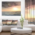 thumbnail image 1 of Dark Sky with Clouds at Sunset - Beach Photo Canvas Print, 1 of 3