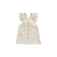 thumbnail image 1 of Honganda Girls Fall Outfits, Solid Color Corduroy Square Neck Suspenders Skirt, 1 of 9