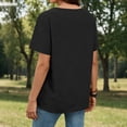 thumbnail image 4 of GTEYOIJN Women's Short Sleeve T-shirt V Neck Shirts Summer Outfits Vacation Clothes 2026 Grunt Style Shirts for Men Top for Women Blouse Casual V Neck Short Sleeve, 4 of 5