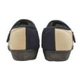 thumbnail image 2 of Dunlop - Ladies Adjustable Wide Fit Memory Foam Floral Velcro Slippers for Elderly Women, 2 of 2