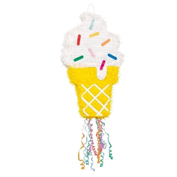 Ice Cream Cone Drum Pull Pinata