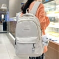 thumbnail image 3 of HEGZA Mochila universitaria de Alta Capacidad para Mujer, Mochila para Ordenr portátil para Mujer, Mochila de Viaje para Chica Bonita, Bonita, Negra, sin muñeca de Oso, 3 of 4