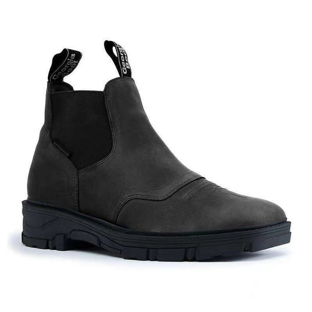 Botas Martin para hombre con bordado cuadrado, talla grande 43-48