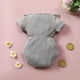 thumbnail image 4 of Body De Bebé Canastilla Onesies Para Niños Pequeños Verano Lindo Color Sólido Volante Algodón Traje Mameluco Mono Gris Odeerbi  LM103-3490, 4 of 8