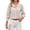 Brown -AK13, variant on Women's Striped Button Down Shirts Long Sleeve Smocked Cuffed Ruffle Collar Blouses Spring Work Business Casual Tops Black L