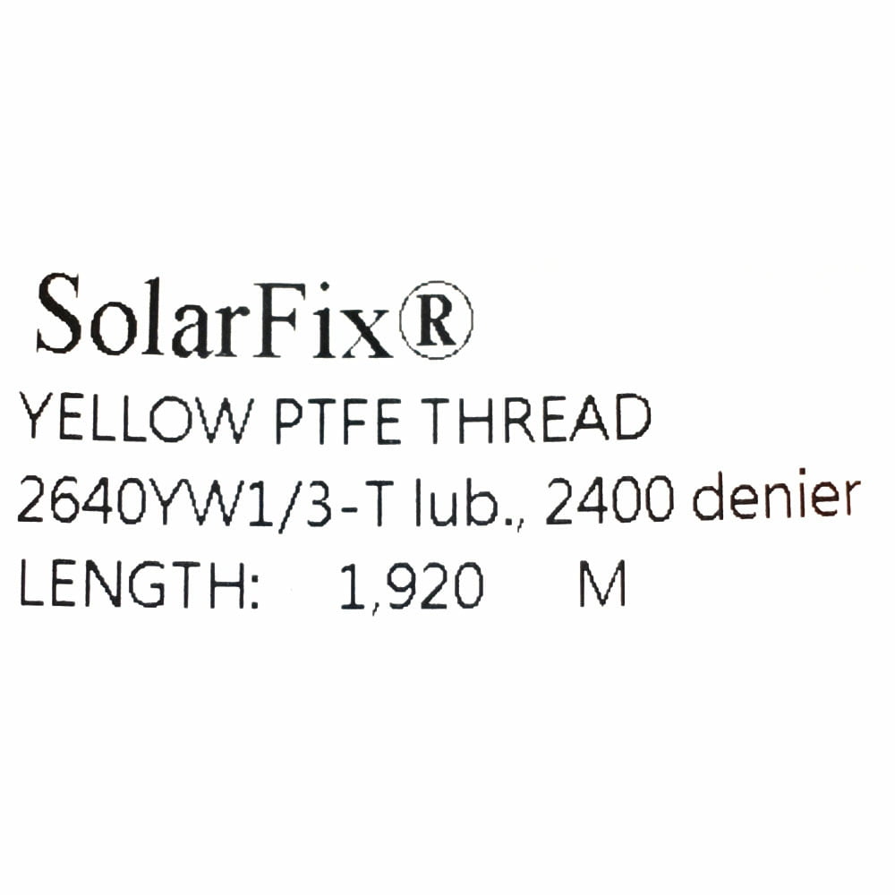 SolarFix Boat PTFE Thread 2640YW1/3-T | 2400 Denier Yellow 1920m