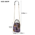 thumbnail image 2 of FORMRS Crossbody Bag for Women Quilted Travel Shoulder Cell Phone Purse with Chain Strap Handbag, Purple Halloween Black Cat, 2 of 7