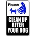 thumbnail image 1 of Family Please Cleanup After Your Dog Adorable Signs Wall Decal Decoration Clean up after your Dog Sign Lasts Years and Easily Removable - Size: 10 In(W) x 20 In(H), 1 of 3