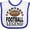 White/Royal, variant on Inktastic Fantasy Football Legend Sports Boys Baby Bib