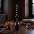 thumbnail image 6 of Vintage Black Iron Candle Holders, Gothic Taper Candlestick Stands with Matte Finish, Heavy Metal Table Centerpiece for Halloween Dinner Party Mantel and Home Decor, 6 of 6