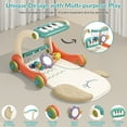 thumbnail image 6 of Fisca 3 in 1 Baby Gym Play Mat, Baby Activity Play Mat with Play Piano, Baby Play Gym with 5 Learning Sensory, Baby Learning Walkers & Tummy Time Mat for for 0-24 Months Infant, 6 of 7