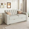 thumbnail image 4 of Modern Sofa Couch Bed, Loveseat Sofa Couch for Living Room, Bedroom, Apartment and Small Space, Easy Assembly, Beige, 4 of 10