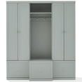 thumbnail image 3 of Crosley Furniture Harper 3 Piece Modern Wooden Entryway Storage Set in Gray, 3 of 18
