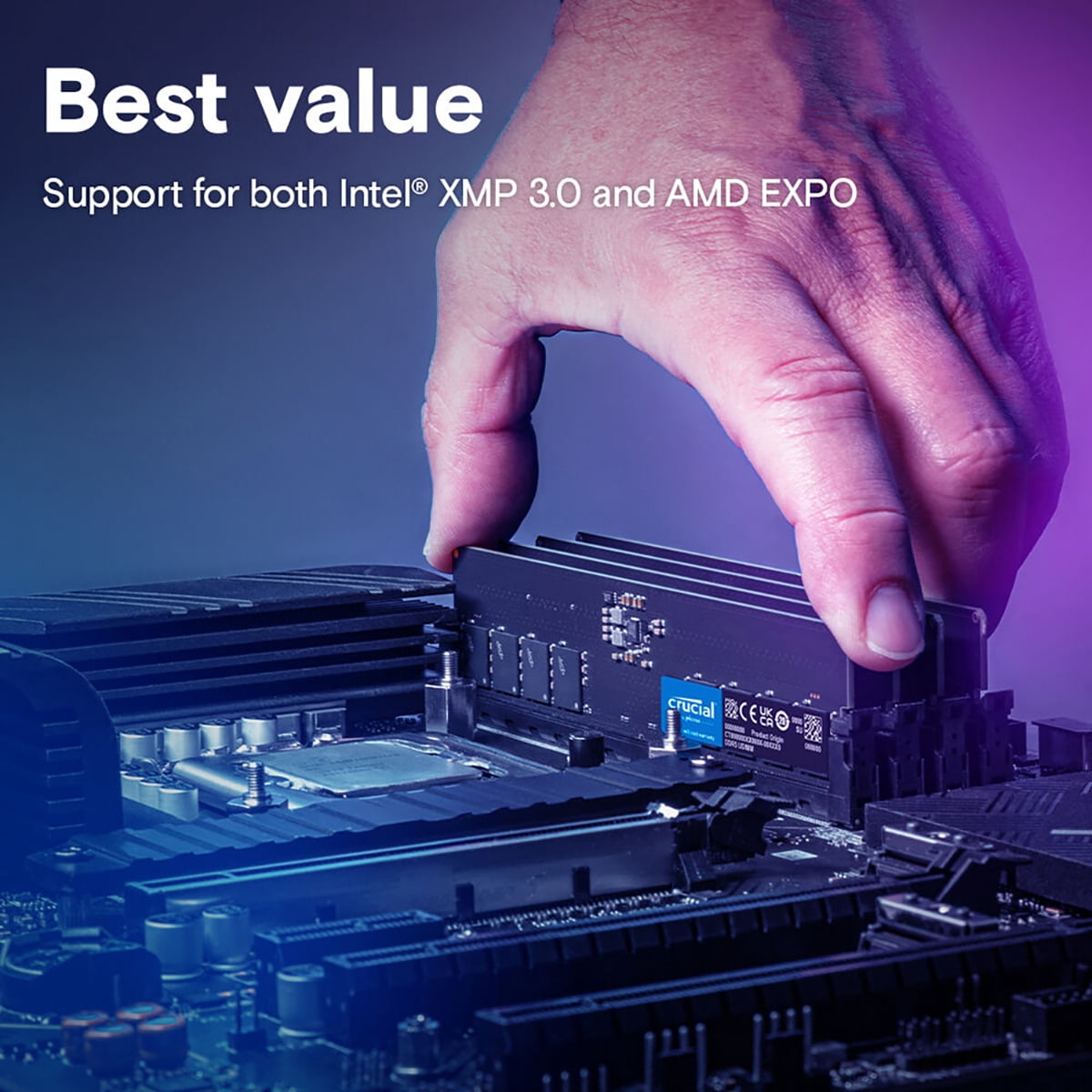 Crucial 128GB (2 x 64GB) DDR5 5600 (PC5 44800) Memory (Desktop