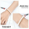 thumbnail image 4 of Pearl Cremation Jewelry Urn Bracelet for Ashes Infinity Cremation Bracelet Urn Bangle Keepsake Memorial Bracelet, 4 of 8