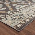 thumbnail image 3 of Laddha Home Designs 7.75' x 9.75' Brown and Green Rustic Floral Rectangular Outdoor Area Throw Rug, 3 of 9