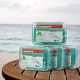 thumbnail image 3 of Mint flavored dental floss sticks with 4 portable travel cases 240 pieces flosser and double floss dental floss sticks 200 pieces, unwaxed floss is thinner and stronger unscented spool flosser, 3 of 4