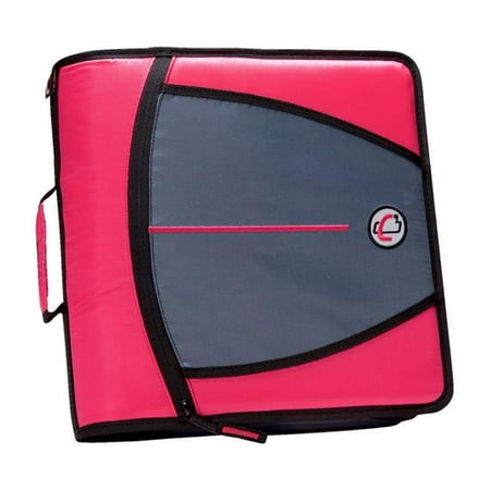 3 in. Mighty Zip Tab O-Ring Binder, Pink