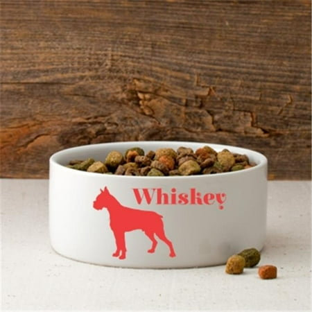 tower trading company gc1250 personalized mans best friend silhouette small dog bowl, 40