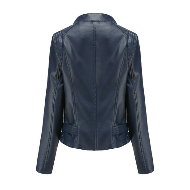 BOBOGOJP Women's Rivet Studded Faux Leather Motorcycle Short