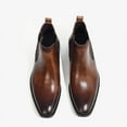 thumbnail image 2 of Mens Chelsea Work Boots Casual Business Dress High top Boots Ankle Dress Boots Men's Oxford Boots, 2 of 5