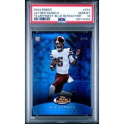 Graded 2024 Topps Finest Jayden Daniels #TF2 Team Finest Blue Refractor /99 Rookie RC Football Card PSA 10 Gem Mint