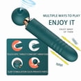 thumbnail image 2 of Powerful head, personal stick style telescopic massager, quiet handheld electric back massager with 10 vibration modes, quiet waterproof - USB charging wireless massager accessory, 2 of 12