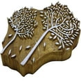 thumbnail image 2 of Hand Printing Wooden Block Tree Print Pattern Textile Print Blocks Stamps, 2 of 3