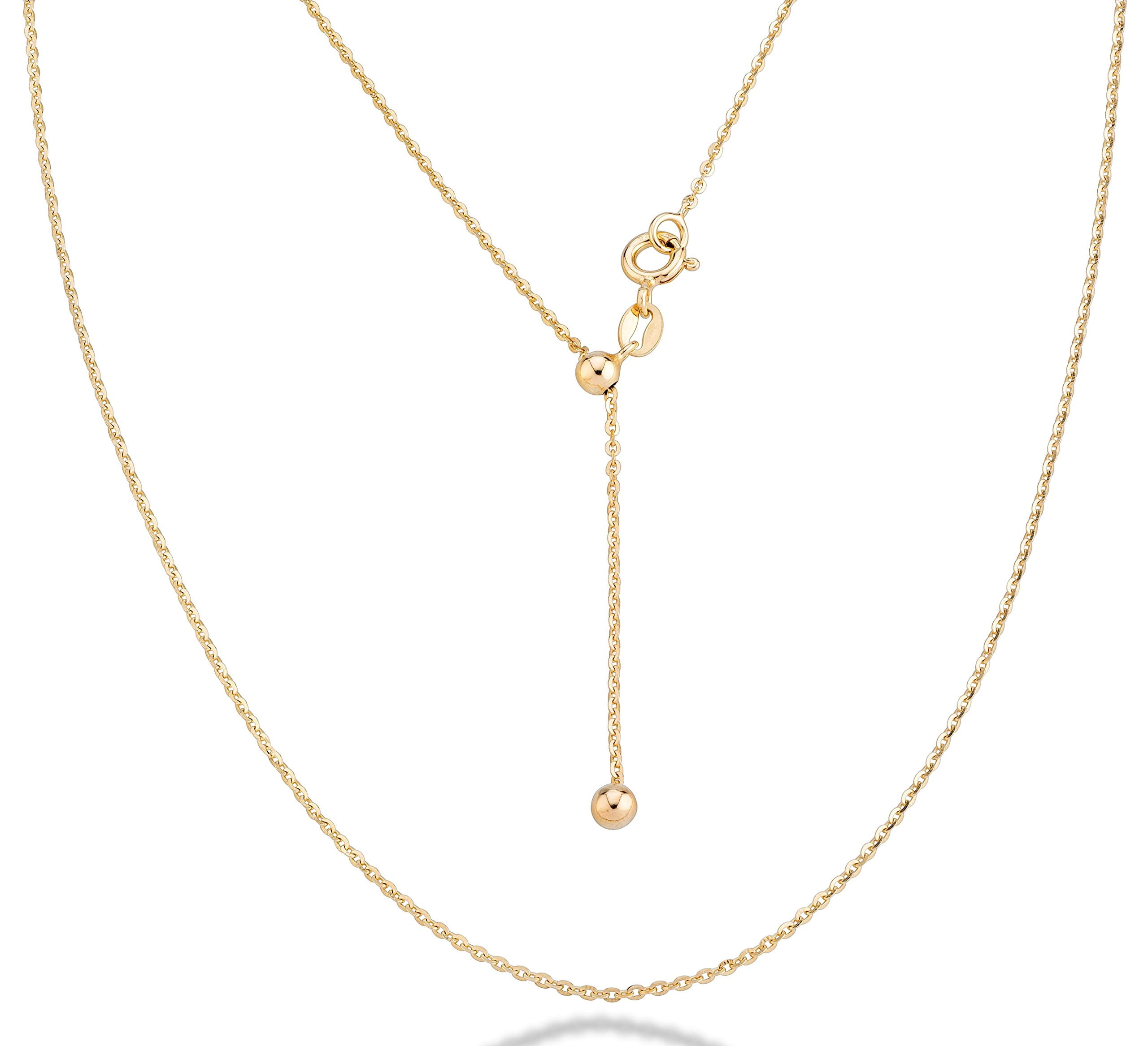 Miabella 18K Gold over Sterling Silver Italian Genuine Reversible Flip 100 Lira Coin Pendant with Adjustable Chain Necklace, Medallion Made in Italy