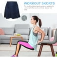 thumbnail image 3 of HIAKDOFT 1Set Simple and Classic Appearance Navy Skirt for Yoga, 3 of 5