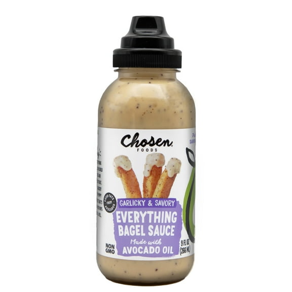 Chosen Foods Everything Bagel Sauce made with 100% Pure Avocado Oil 9 fl Oz