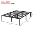 thumbnail image 4 of Ourlova 14 Inch Full Bed Frame with Storage Metal Platform Bed Frame with Steel Slat Support Mattress Foundation No Box Spring Needed Easy to Assemble Black, 4 of 8