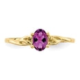 thumbnail image 4 of Primal Gold 10 Karat Yellow Gold Polished Geniune Ruby Birthstone Ring, 4 of 7