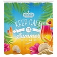thumbnail image 3 of Ambesonne Beach Shower Curtain, Its Summer Time Holiday, 69"Wx75"L, Multicolor, 3 of 3