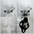 thumbnail image 4 of CIMAXIC Coffee Dripper 2pcs Stripe Glass Coffee Filters Reusable Coffee Funnels Coffee Strainers,4.53"X4.53"X3.94", 4 of 4