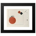 thumbnail image 2 of El Lissitzky 14x12 Black Modern Framed Museum Art Print Titled - Become Suprematic of Two Kwa Dra in 6 Konstrukties Pl. 8 (1922), 2 of 5