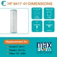 thumbnail image 2 of Hurricane HF8417-01 Replacement Spa Filter Cartridge for PA175 and Unicel C-8417, 3 pack, 2 of 9