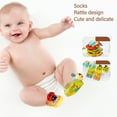 thumbnail image 3 of Soft Cute Cartoon Animal Wrist Rattle Socks Set For 0-1 Year Old Infant, Visual Exercise & Grasp Training, Perfect Gift, 3 of 8