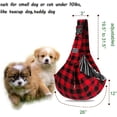 thumbnail image 2 of Portador de eslinga para perros, bolsa de pecho ajustable de malla perfecta con manos libres para mascotas y gatos a prueba de escape para cachorros y perros medianos (rojo), 2 of 5