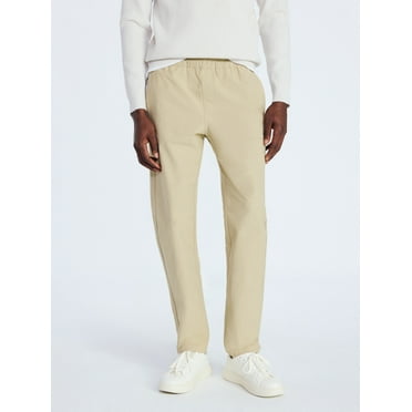 Free Assembly Men's Straight Fit Tapered Leg Pull On Commuter Pants, Sizes S-3XL