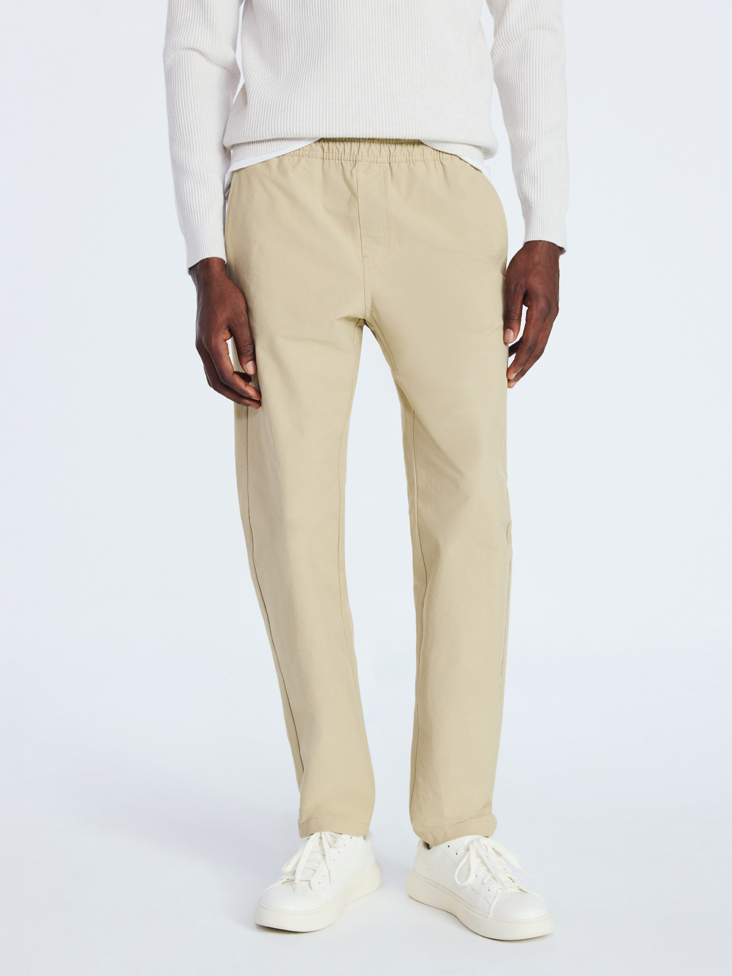 Free Assembly Men's Straight Fit Tapered Leg Pull On Commuter Pants, Sizes S-3XL